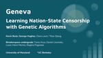 Learning Nation-State Censorship with Genetic Algorithms